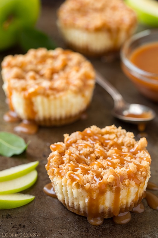 Indulgent Yet Smart: Caramel Apple Mini Cheesecakes with Vegan Options
